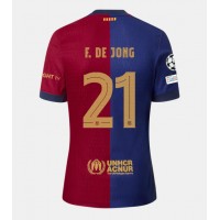 Stroje piłkarskie Barcelona Frenkie de Jong #21 Koszulka Podstawowej 2024-25 Krótki Rękaw